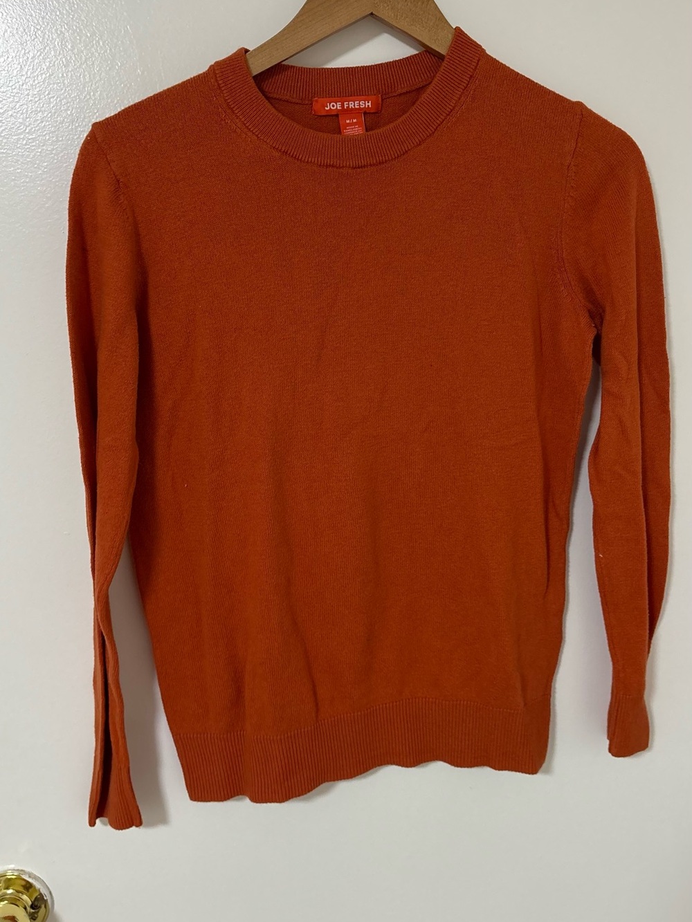 Joe Fresh Burnt Orange Knit Crewneck